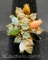 Jade Coral Multi Stone Gold Filled Ring 5 grams Size 6