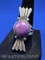 Navajo Sterling Silver Purple Stone Ring 8 Grams Size 7