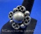 Sterling Silver Flower Design Ring 13 Grams Size 6