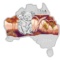 2014 $1 Australian Koala Map Shaped - Pure Silver Coin