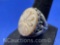 Navajo Sterling Silver Carved Flower Stone Ring 12 Grams Size 6.6
