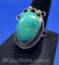 RG Sterling Silver Turquoise Ring 7 Grams Size 6.5