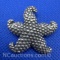 Sterling Silver Star Fish Brooch Pin 8 Grams
