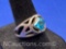 Sterling Silver Blue Star Stone Ring 4 Grams Size 8