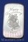 1977 Happy Anniversary 1 Troy Oz .999 Fine Silver Bullion Bar