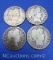4 Liberty 90% Silver Quarters 23 Grams