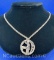 Sterling Silver ST Joseph Worker Pendant Necklace 17 Grams