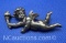 Sterling Silver Cupid Brooch Pin 14 Grams