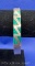 Sterling Silver Turquoise Inlay Bracelet 36 Grams