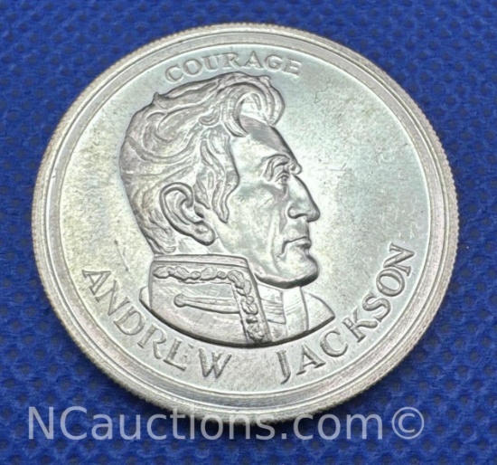 Andrew Jackson 1/2 Troy Oz .999 Fine Silver Bullion Coin