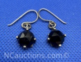 Didae Israel Sterling Silver Black Onyx Dangle Earrings 4 Grams