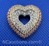 Sterling Silver Heart Pendant 8 Grams