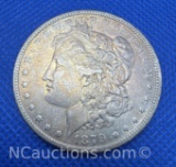 1879 Morgan Silver Dollar 90% Silver Coin With Toning 26 Grams
