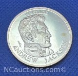 Andrew Jackson 1/2 Troy Oz .999 Fine Silver Bullion Coin