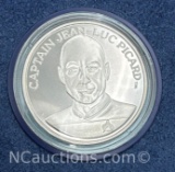 Star Trek The Next Generation Captain Jean-Luc Picard 1 Troy Oz .999 Fine Silver Coin