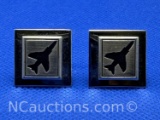 Mr X Sterling Silver Aviation Cuff Links 12 Grams