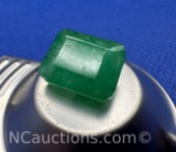 Emerald Cut Green Emerald Gemstone 8 Grams