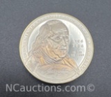2006 Benjamin Franklin 90% Silver Dollar Coin 27 Grams