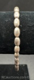 Sterling Silver Bead Link Bracelet 5 grams