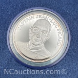 Star Trek The Next Generation Captain Jean-Luc Picard 1 Troy Oz .999 Fine Silver Coin