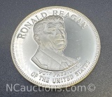 40th President Ronald Reagan Sterling Silver Coin 33. Grams
