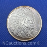 Enviroment 1 Troy Oz .999 Fine Silver Indian Head Bullion Coin