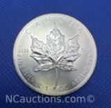 2013 Canadian Maple Leaf .9999 Fine Silver Bullion Coin