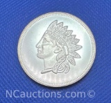 Indian Head 1 Troy Oz .999 Fine Silver Bullion Coin