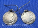 Sterling Silver Crescent Moon Earrings 3 Grams