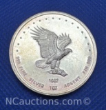 1982 1 Troy Oz .999 Fine Silver Eagle Bullion Coin