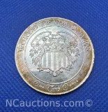 World Trade Silver 1 Troy Oz .999 Fine Silver Bullion Coin