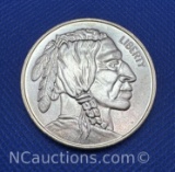 1 Troy Oz .999 Fine Silver Indian Head Bullion Coin