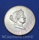 1985 Liberty Lobby 1 Troy Oz .999 Fine Silver Bullion Coin