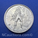 2 Troy Oz .999 Fine Silver Pirate Bullion Coin