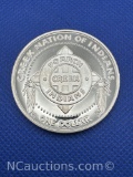 2005 Creek Nation Of Indians 1 Troy Oz .999 Fine Silver Bullion Coin