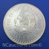 1948 Mexico Cinco Pesos 90% Silver Coin 30 Grams