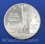 1986 Ellis Island Gateway To America 90% Silver Dollar coin 26 Grams