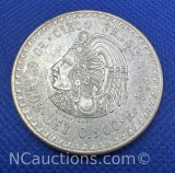 1948 Mexico Cinco Pesos 90% Silver Coin 30 Grams