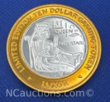 Limited Edition Luxor .999 Fine Silver $10 Gaming Token 37 Grams