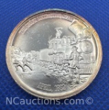 25 Grams The Great Locomotive Chase .999 Fine Silver Bullion Coin