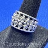 Double Band Sterling Silver Ring 8 Grams Size 6