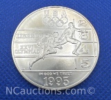 1995 USA Olympics Atlanta 90% Silver Dollar Coin 26 grams