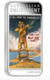 Australian Posters of World War I  Enlistment 2014 1oz Silver Proof