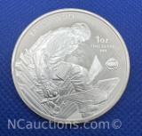 2021 Korea 1 Troy Oz .999 Fine Silver Taekwondo Bullion Coin