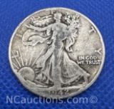 1942 Walking Liberty 90% Silver Half Dollar Coin 12 Grams