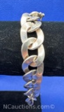 Sterling Silver Link Chain Bracelet 39 Grams