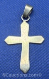 Sterling Silver Cross Pendant 3 Grams