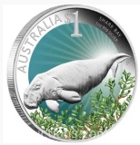 $1 World Heritage Sites Australia - Shark Bay from ANDA Perth Australian Silver Proof 1 OZ