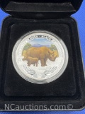 Wildlife In Need Black Rhinoceros 1 Troy Oz .999 Fine Silver Bullion Coin With COA