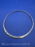 Sterling Silver Hammered Bracelet 8 Grams